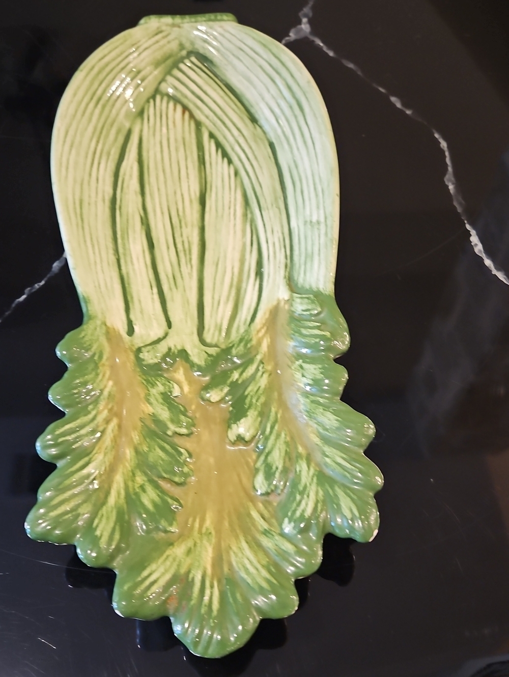 Green Ceramic Leaf Wall Art Decorative Plaque